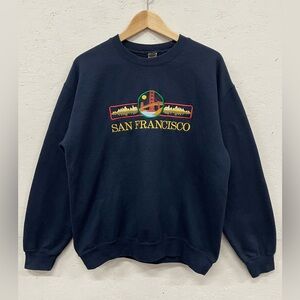 Vintage San Francisco Embroidered Crewneck Sweatshirt, Size M